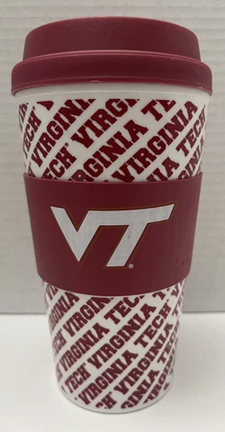 VT - Virginia Tech Spirit Travel  Coffee cup - Keeps Beverages Hot or Cold! Cover