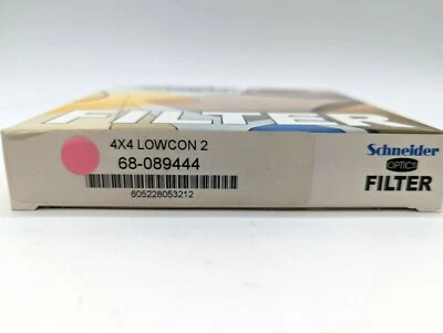 New Schneider 4x4" Low Contrast 2 Water White Glass Filter MFR #68-089444 - Image 1 of 4