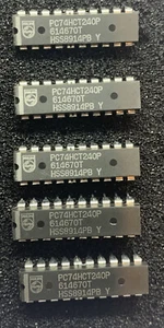 5 x PC74HCT240P 74HC240P PHILIPS Oktalpuffer 20 Pin DIL DIP UK VERKÄUFER KOSTENLOS P + P - Bild 1 von 3