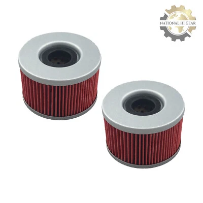 Paquete de 2 filtros de aceite para Honda Cx500D Cx-500D Deluxe CB500T 500 1979-1981 1975-77 Foto 1 de 2