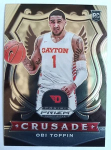 OBI TOPPIN 87 PANINI PRIZM DRAFT PICKS CRUSADE ROOKIE RC 2020-21 - Picture 1 of 2