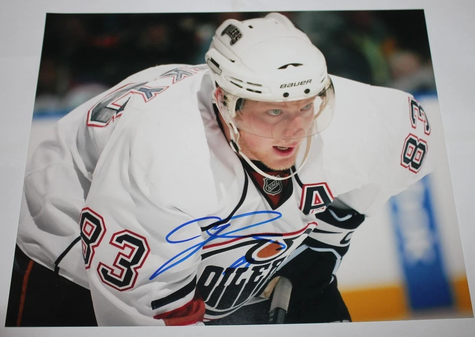 FOTO 8X10 FIRMADA POR ALES HEMSKY EDMONTON OILERS CERTIFICADO DE AUTENTICIDAD Foto 1 de 1