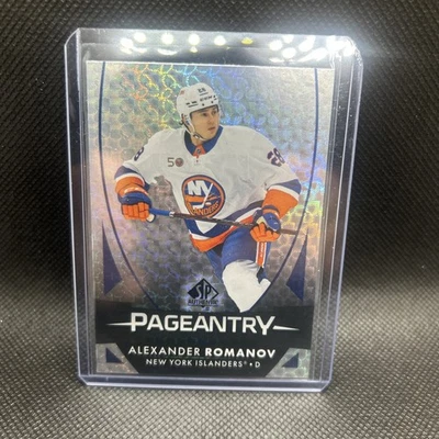 2023-24 SP Authentic Pageantry Insert Alexander Romanov #P-7 NY Islanders - Image 1 of 4