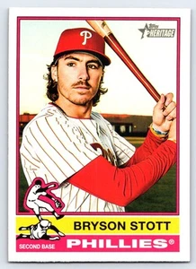 2025 Topps Heritage - Bryson Stott #135 - Picture 1 of 2
