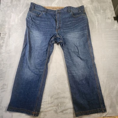 Pantalón de Trabajo Duluth Trading Co Jeans Para Hombre 46x28 Azul Salón Doble Flexible Lavado Oscuro Foto 1 de 4