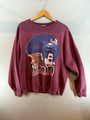Sudadera De Colección Lee Sport Nuez moscada Colorado Avalanche NHL Granate Cuello Redondo XL EE. UU. Foto 1 de 4