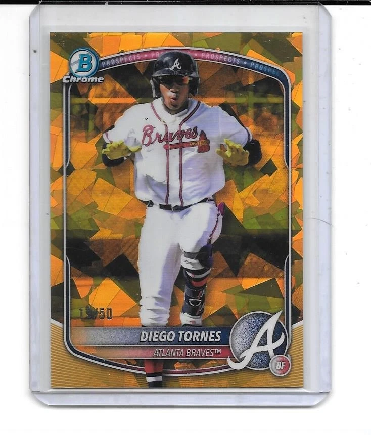 Bowman 2025 cromo zafiro Diego tornes RC variación refractor de oro # 19/50 Foto 1 de 1