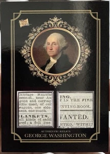 2025 Pieces Of The Past Authentic Dual Relic George Washington. - Bild 1 von 2
