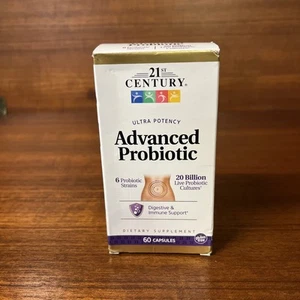 21st Century Ultra Potency Advanced Probiotic 20 Billion Cfu 60 Caps Ships Free - Picture 1 of 5