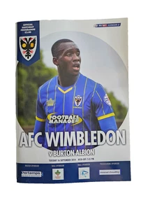AFC WIMBLEDON v BURTON ALBION 16TH SEPTEMBER  2014 - Picture 1 of 2