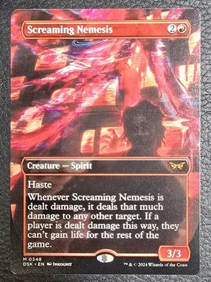 Screaming Nemesis (Borderless) Duskmourn: House of Horror Regular MTG NM Magic - Image 1 of 2
