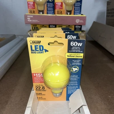 FEIT Electric A19/BUG/LED Non-Dimmable Led Bug Light, 5 W, 120 V, 400 Lumens  - Image 1 of 2