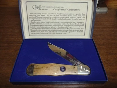 Cuchillo Botella Coca-Cola Case Foster Brook Mango Madera Caja Original y Papeles - Sin Usar Foto 1 de 4