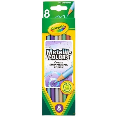 Цветные карандаши Crayola Metallic FX (8 карандашей) 68-3708 - Изображение 1 из 2