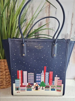 Bolso de Mano Kate Spade Ella Winter Wonder - Edición Limitada Venta al por menor por $399 - Nuevo con Etiquetas -  Foto 1 de 4