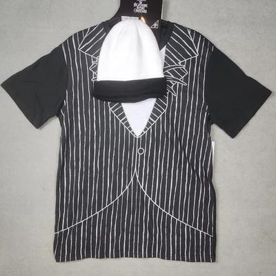 Camiseta e gorro combo adulto Disney Nightmare Before Christmas, tamanho M (32-34) - Imagem 1 de 4