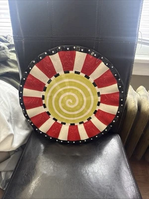 Plato Redondo VOLANTES NAVIDAD Mud Pie Mudpie, 14 3/4", Nuevo con etiquetas / Nuevo con etiquetas Foto 1 de 3