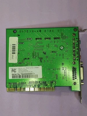 Creative Labs CT5803 PCI soundcard - untested - Image 1 of 4