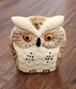 Vintage Ceramic Glazed Owl Napkin Holder Japan Letter Holder MCM Retro - Picture 1 of 8