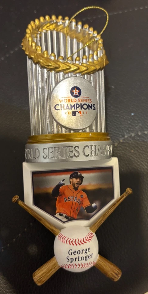 2017 George Springer Houston Astros World Series Christmas Ornament - Image 1 of 1