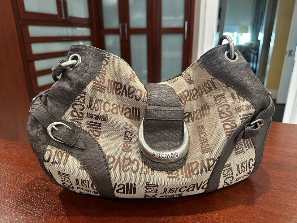 Bolso de aseo para mujer Roberto Cavalli borgoña Foto 1 de 4