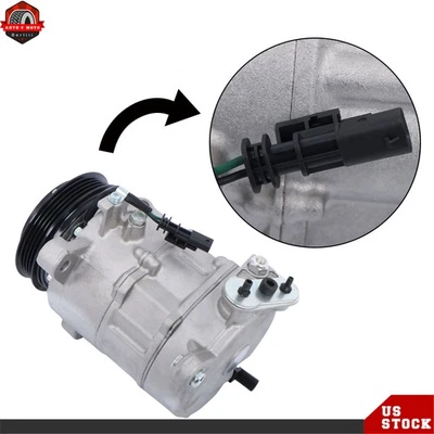 A/C AC Compressor & Cluth For 2014-2019 Chevy Silverado 1500 GMC Sierra 1500 - Изображение 1 из 4