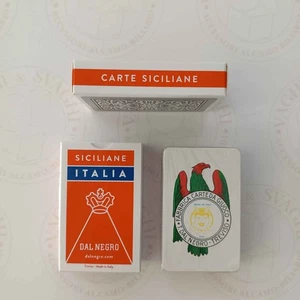 CARTE DA GIOCO DAL NEGRO SICILIANE ITALIA (DN010072) - Foto 1 di 3