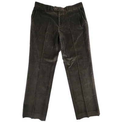 Pantalones Lauren Ralph Lauren Para Hombre 34x30 Marrón Pana Pierna Recta Frente Plano Foto 1 de 4