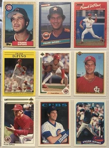 10 tarjetas de béisbol de Frank Dipino - Imagen 1 de 2