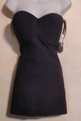 Sujetador sin tirantes Naomi & Nicole 7777 Luxe para mujer 38D negro nuevo con etiquetas Foto 1 de 4