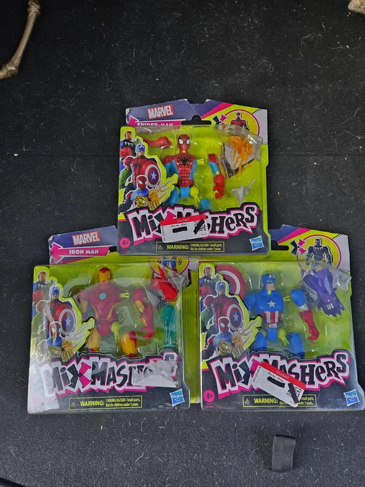 Marvel Mix Mashers Iron Man, Spiderman, Capitán América Foto 1 de 1