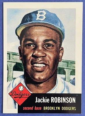 1991 Topps Archives The Ultimate 1953 Set - #1 Jackie Robinson NM-MT - Image 1 of 2