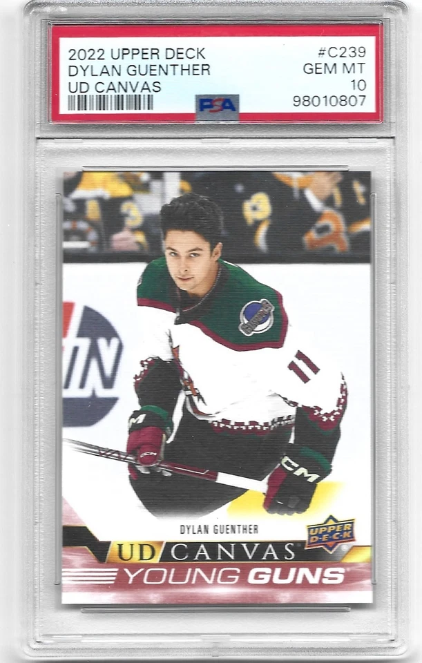 2022-23 Upperdeck Dylan Guenther UD Canvas Young Guns PSA 10 #C239 - Image 1 of 1