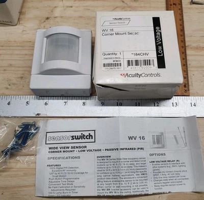 NEW ACUITY Controls WV PDT 16 WIDE VIEW SENSOR Corner Low Voltage 12-24VAC/VDC - Image 1 of 4