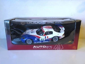 AUTOart 1/18 Dodge Viper GTS-R Collectible Model Silver Tone Tested Authentic - Picture 1 of 12