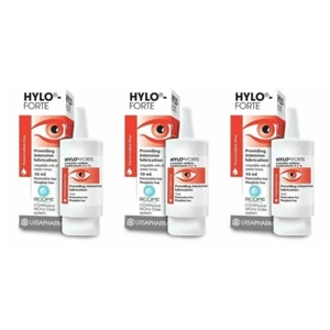 Hylo Forte Eye Drops 10ml  Pack of 3 - Picture 1 of 4