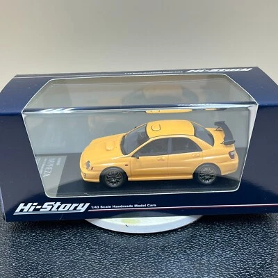 Hi-Story 1/43 Subaru Impreza S202 STi Version 2002 yellow HS402YE Resin model - Image 1 of 4