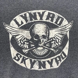 Y2K 2004 Lynyrd Skynyrd Rock T-Shirt AAA AllStyles Etikett grau großes Logo Größe Large - Bild 1 von 8