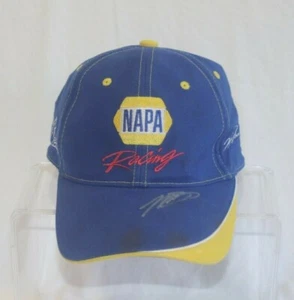 NAPA Racing Cap Blue with Yellow Red NAPA Racing Logo Capps Truex Autographed - Picture 1 of 6