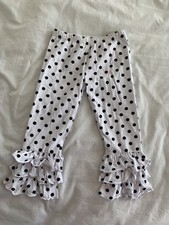 Girls Ruffle Cropped Pants Sz 5