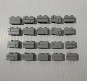 LEGO 1x2 Mauerwerk Profil Steine HELLBLAUGRAU (x20) 98283 NEU authentisch LEGO - Bild 1 von 5