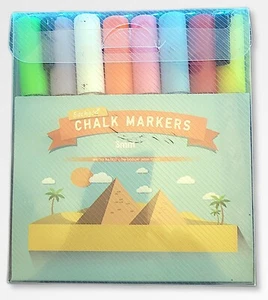 Eachgoo 3mm Chalk Markers, 8 Colors - Picture 1 of 2