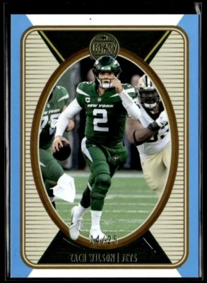 2022 Panini Legacy Blue Parallel Zach Wilson 14/25 #75 - Image 1 of 2