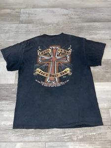 Vintage Kerusso Loyal To One Gods Only Son T-Shirt Y2K Christian Acts 4:12 Large - Picture 1 of 8