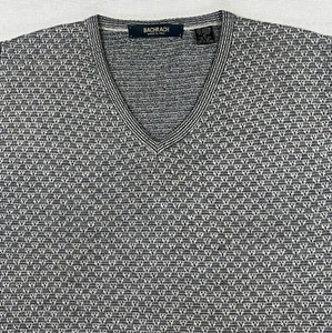 VTG Bachrach Knit Vest Mens XL Linen Blend V Neck Made In Italy Grandpa Cosby - Picture 1 of 12