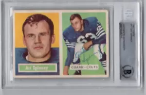 Art Spinney Signed 1957 Topps Football #17 Beckett BGS BAS Autograph - Picture 1 of 2