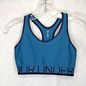 Under Armour Compression Bra Size S Teal Blue Racerback Athletic Casual