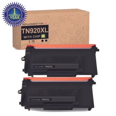 2PK High Yield TN920XL Toner with Chip Compatible for Brother HL-L5210DW L6210DW - Image 1 of 4