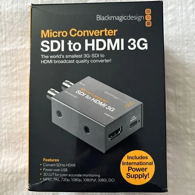 Blackmagic Design Micro Converter HDMI to SDI 3G with Power Supply Brand New - Image 1 of 3