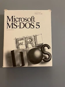 MICROSOFT MS-DOS 5.0 OPERATING SYSTEM IN BOX 1991 - Picture 1 of 6